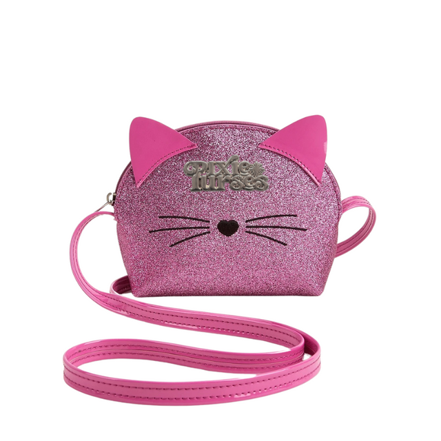 Glitter Kitty Purse - Pink