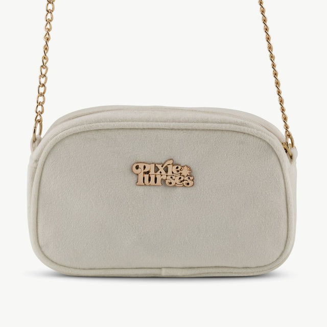 Velvet Cream Shoulder Bag